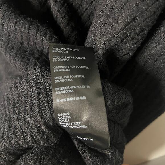 Maeve Anthropologie Addie Ruffled Hacci Sweater Black XS Boho Bohemian Cozy Soft - Picture 10 of 11